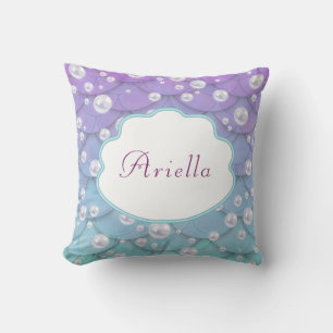 Coussin Sirène sous la mer Personnalisée
