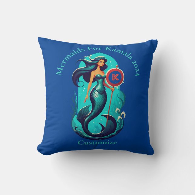 Coussin Sirènes pour Kamala 2024 Thunder_Cove (Recto)
