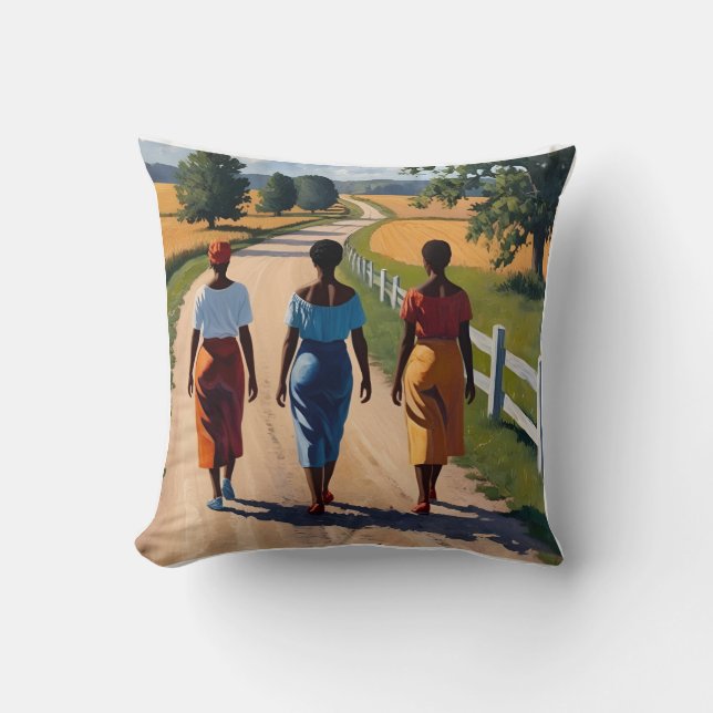 Coussin Sisterhood in Motion (Recto)