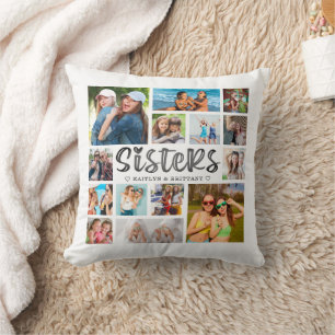 Coussin SISTRES Moderne Photo Collage Photo sur le dos