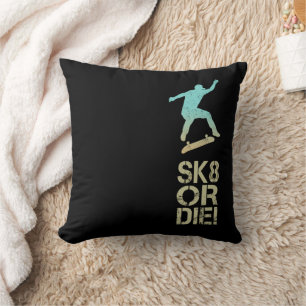 Coussin Sk8 Ou Mourez ! Olli Skater Vintage Pour Skate