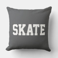 SKATE Bold Athlétique Texte Blanc Sur Gris Moderne