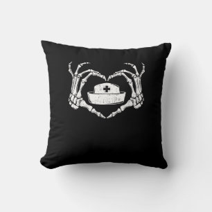 Coussin Skeleton Coeur main Lazy Costume d'Halloween Drôle