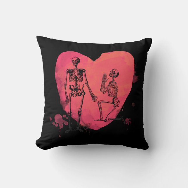 Coussin Skeleton Love (Recto)