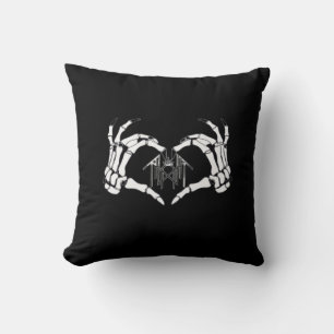 Coussin Skeletons Token Heart Hands