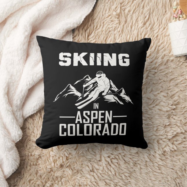 Coussin Ski à Aspen Colorado (Couverture)
