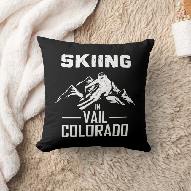 Coussin Ski à Vail Colorado (Couverture)