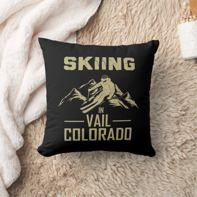 Coussin Ski à Vail Colorado (Couverture)