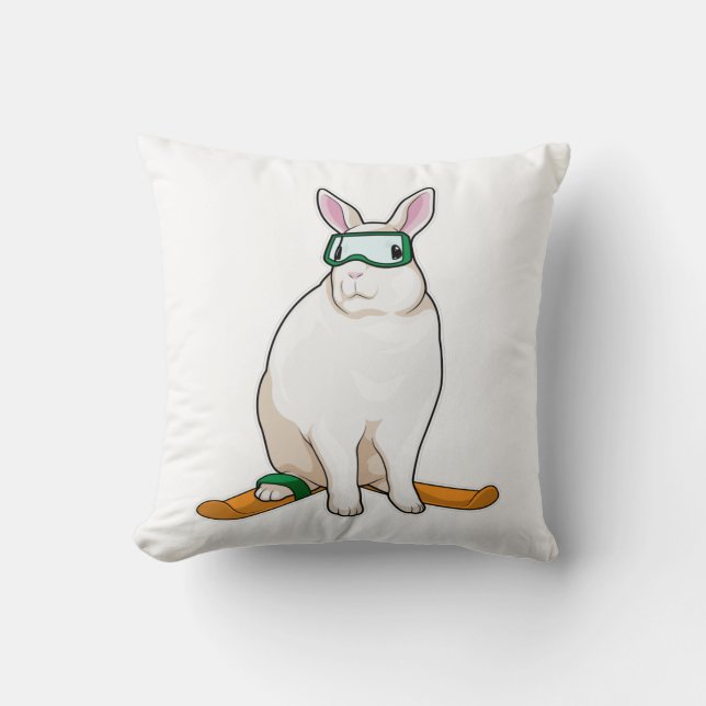 Coussin Ski Bunny Skier (Recto)