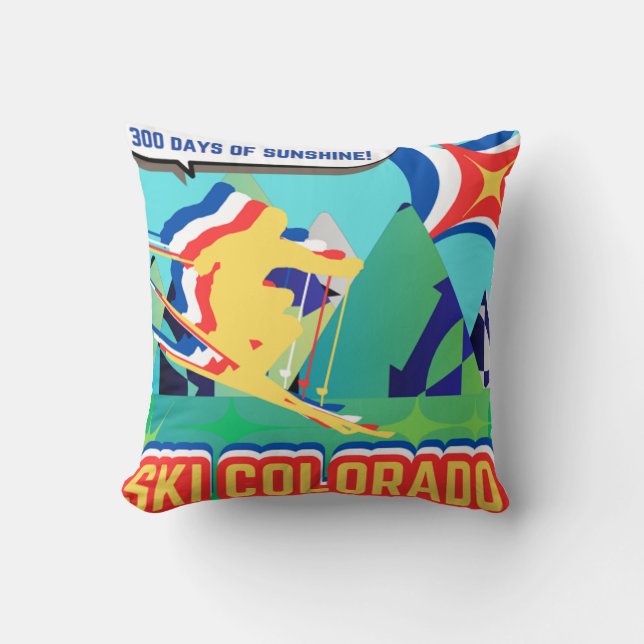 Coussin SKI Colorado (Recto)