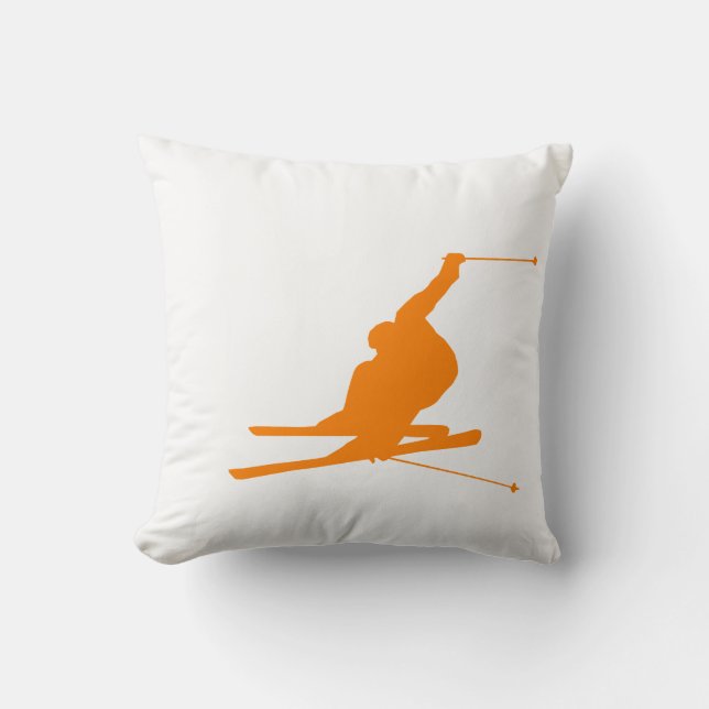 Coussin Ski De Neige Orange (Recto)