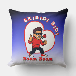 Coussin Skibidi Bidi Boom Boom Valentine Meme - Cartoon