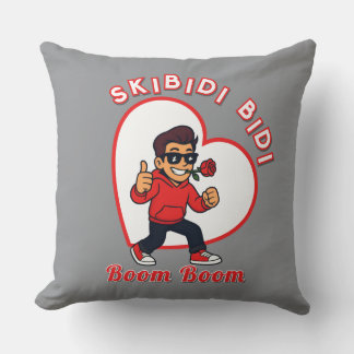 Coussin Skibidi Bidi Boom Boom Valentine Meme - Cartoon