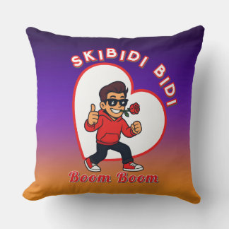 Coussin Skibidi Bidi Boom Boom Valentine Meme - Cartoon