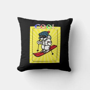 Coussin Skier cool   Amateurs de ski   cadeau de ski   ski