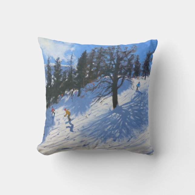 Coussin Skieurs Verbier 2010 de ressort (Recto)