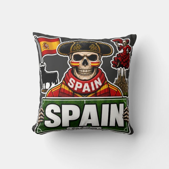 Coussin SkullCostume Edicion Mundial: España (Recto)