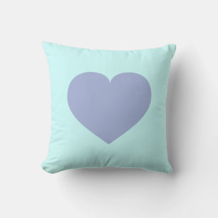 Coussin Sky Blue Heart et Sky Blue Heart - Réversible