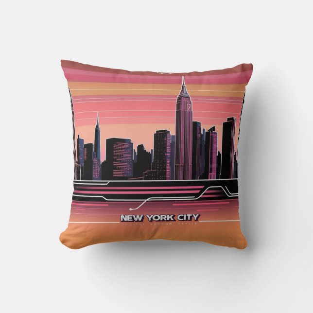 Coussin Skyline de New York (Recto)