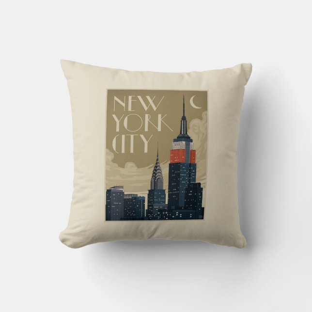 Coussin Skyline de New York (Recto)