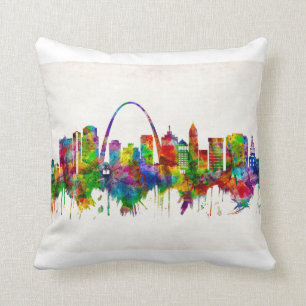 Coussin Skyline de St. Louis Missouri