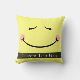 Coussin Sleepy Kawaii Joyeux Visage