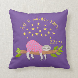 Coussin Sleepy Sloth Cute Cushion