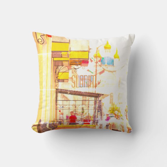 Coussin Slonim Belarus Architecture City Street (Recto)