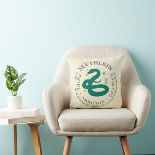Coussin SLYTHERIN™ Insigne de fierté de la Maison du serpe