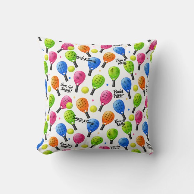 Coussin Smash & Smile Padel  (Recto)