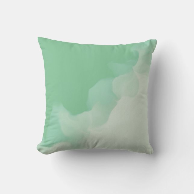 Coussin Smokey Light Greens (Recto)
