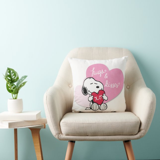 Coussin Snoopy Hugs & Kisses (Chaise)