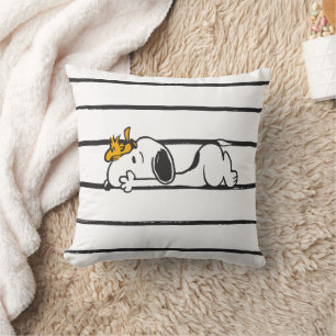 Coussin Snoopy & Woodstock   Smile Giggle Laugh