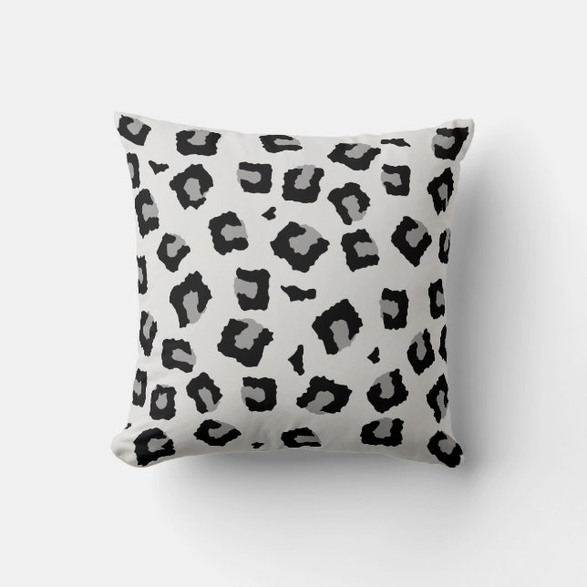 Coussin Snow Leopard Motif sans voile (Recto)
