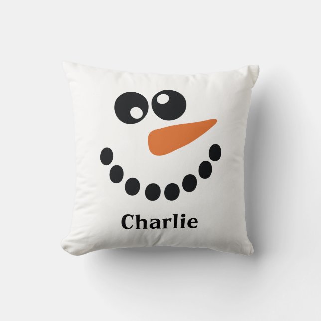 Coussin Snowman Monogrammed (Recto)
