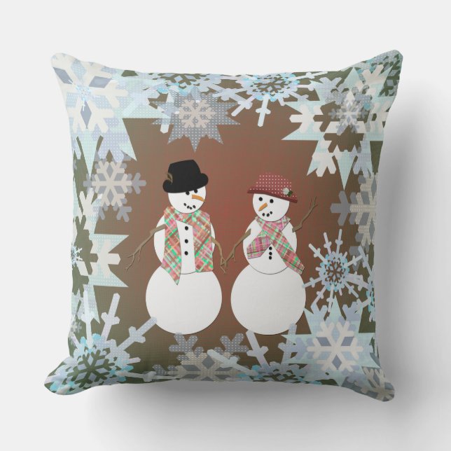 Coussin Snowman Sweethees (Recto)