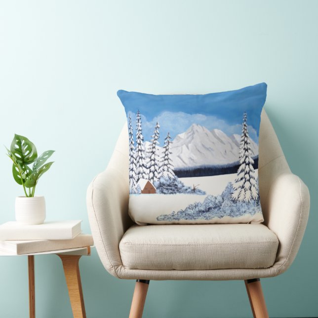 Coussin Snowy Mountains Large (Chaise)