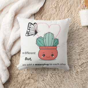 Coussin So Different, Parfait Ensemble - mignon couple d'a