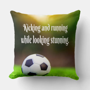 Coussin Soccer Motivationnel Inspirationnel Green Field