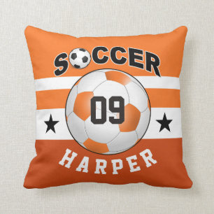 Coussin Soccer Sports Jersey Nom personnalisé Numéro  oran