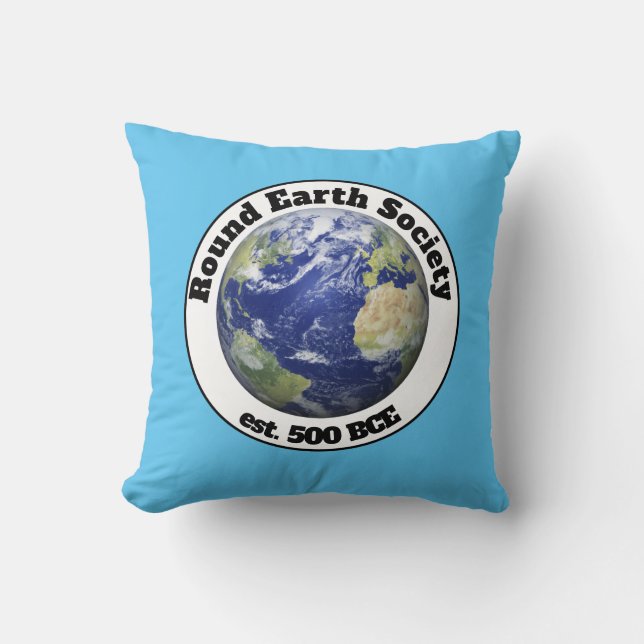 Coussin société de la terre ronde (Recto)