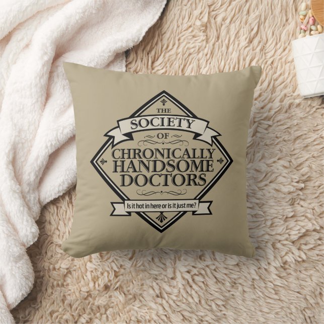 Coussin Société des docteurs Chroniquement beaux - drôle D (Couverture)