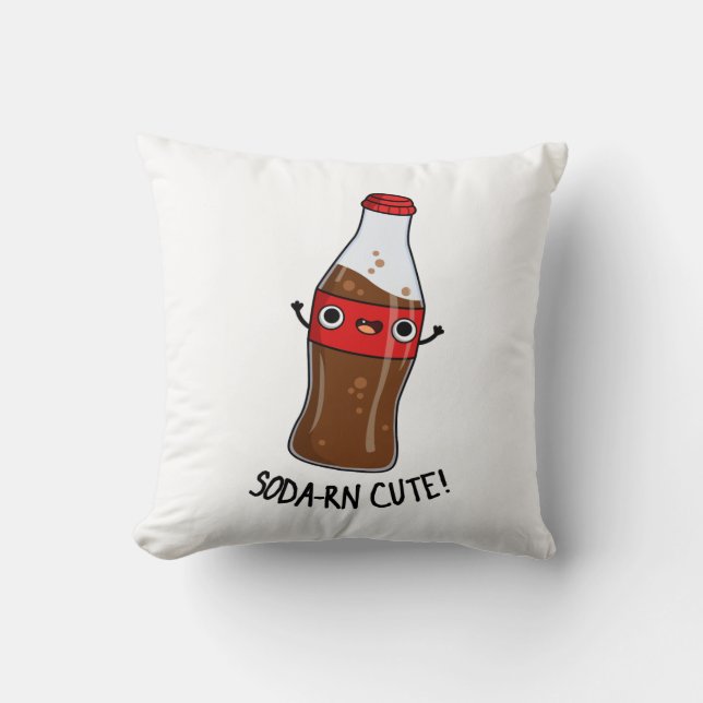 Coussin Soda-rn Cute Funny Soda Pun (Recto)