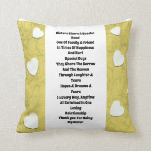 Coussin Soeur inspirante