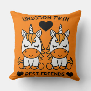 Coussin Sœur jumelle licorne