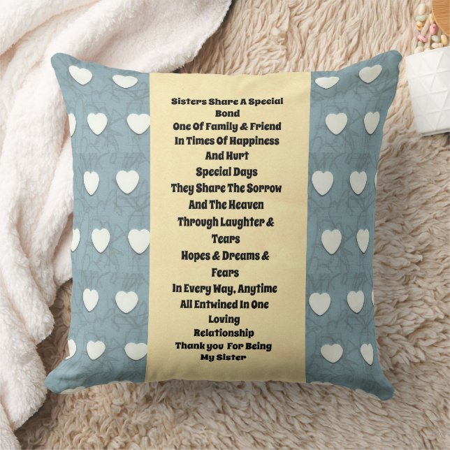 Coussin Soeur Marshmallow Coeurs Jaune (Couverture)