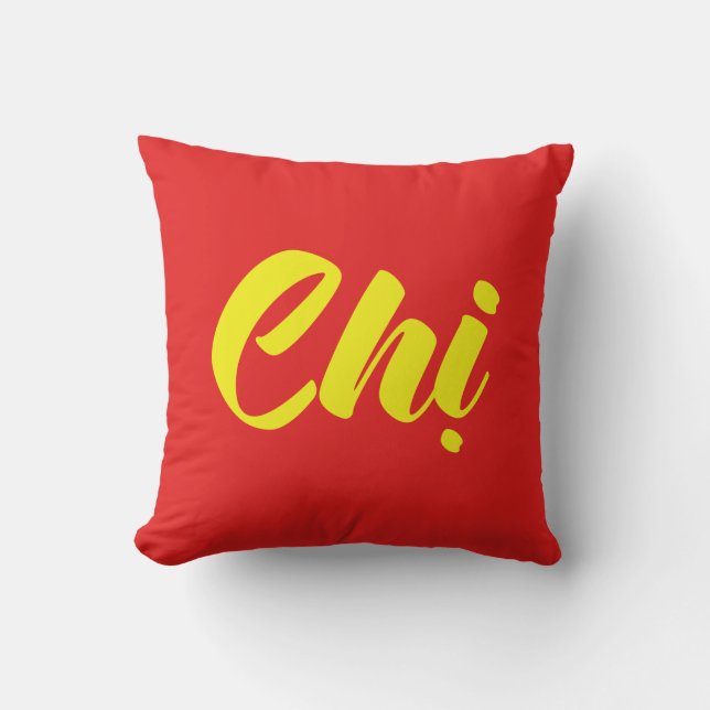 Coussin Soeur Vietnamienne - Chi ~ Tien ng Viêt (Recto)