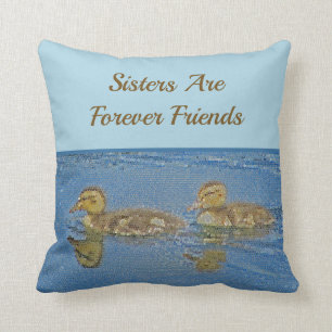 Coussin Soeurs Amis Pour Toujours Couteaux Mosaïque Frères