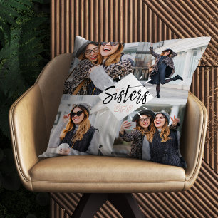 Coussin Soeurs BFF   Meilleur Collage photo de Friends For