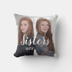 Coussin Sœurs BFF Meilleures Amies Pour Toujours Photo